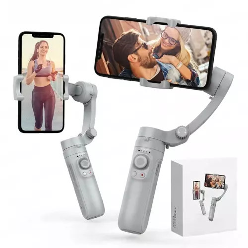 Axnen Hq3 3-assige Cardanische Stabilisator Voor Smartphone Handheld Telefoon Video Record, Android Iphone Tiktok Vlog Mobiele Telefoon Stabilisator