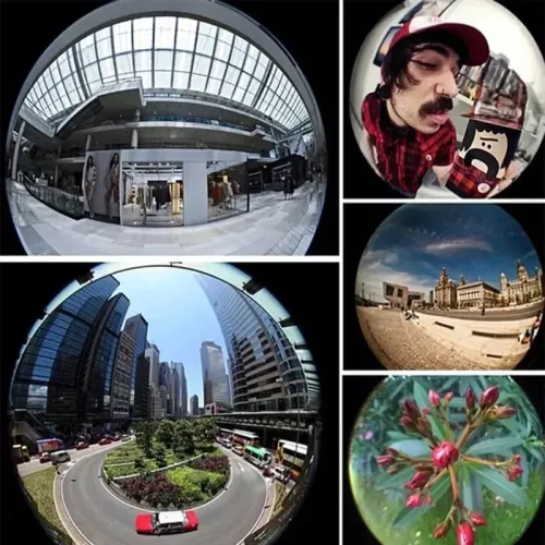 3-in-1 Fish Eye-lens Groothoek Macro Smartphone Fisheye-lens Zoom voor universele iPhone Samsung Xiaomi mobiele telefoon cameralens