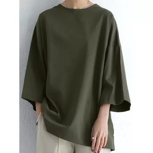 Zanzea Lente Mode Effen Tops Dames Lange Mouw Losse Blouse Vrouwelijk Werk Ol Blusas Shirt Casual Tuniek Pullover Chemise 2024