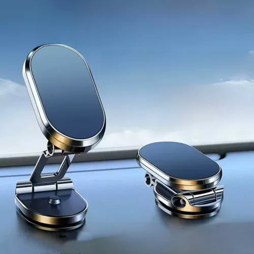 1080-draaibare magnetische autotelefoonhouder Magneet Smartphone-ondersteuning GPS Opvouwbare telefoonbeugel in de auto voor iPhone Samsung Xiaomi