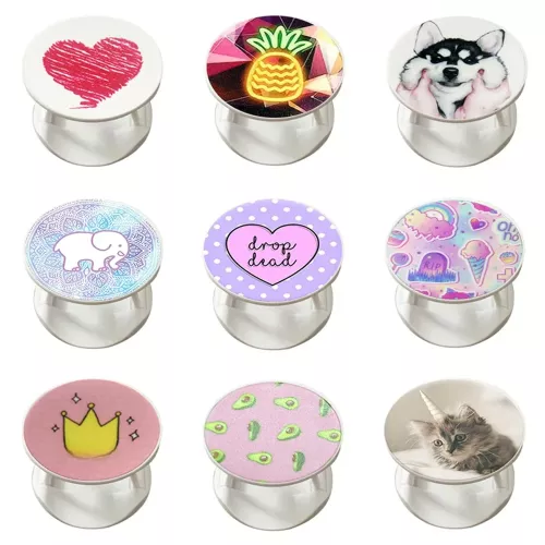 Populaire Marmeren Telefoonhouder Ondersteuning Smartphone Popping Telefoonhouder Pocket Socket Stand Voor Iphone 12 13 X Pro Ipad Accessoires
