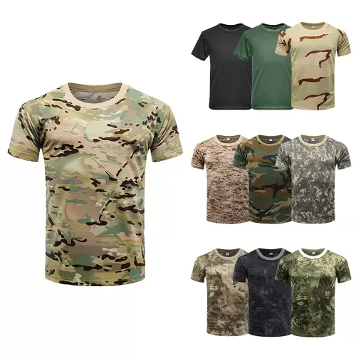 3d Camouflage T-Shirt Mannen Kleding Outdoor Mode Casual O Hals Korte Mouw Zomer Straat Oversized Mannen Outdoor Sport T-Shirts