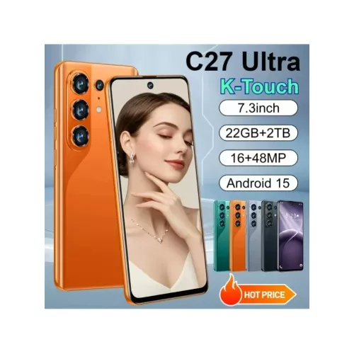 K-Touch Smartphone 5G C27 Ultra Mobiele Telefoons Android Gezichtsontgrendeling Mobiele Telefoon 5G Dual SIM 22GB+2TB Smartphone 7.3inch HD 8000mAh Ba