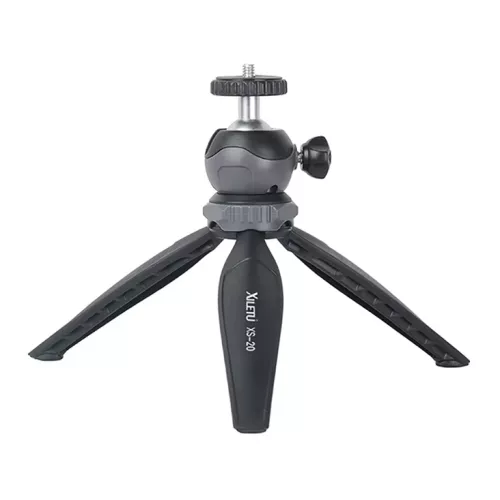 Xiletu XS20 Mini Tafelblad Statief Desktop Telefoon Houder Stand Met Clip En Bal Hoofd Voor Iphone Mobiele Telefoon Smartphone Dslr camera