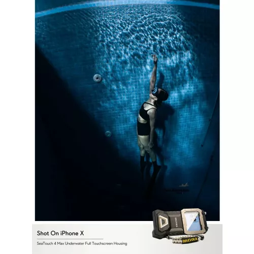 DIVEVOLK SeaTouch 4 Max Plus onderwater touchscreen duiktelefoonhoes voor iPhone en Android-smartphones