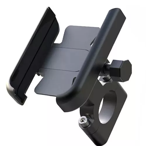 Fiets Motorfiets Telefoon Houder 360 Rotatie Aluminium Houder Voor 4-7 Inch Smartphone Gps 20-30Mm Stuur Mount