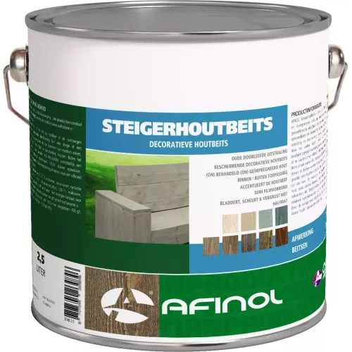 Afinol Steigerhoutbeits White Wash 2,5 liter