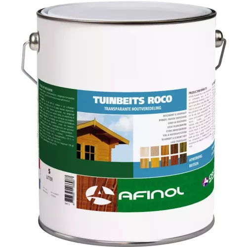 Afinol Tuinbeits Roco Transparant White (Wit) 5 liter