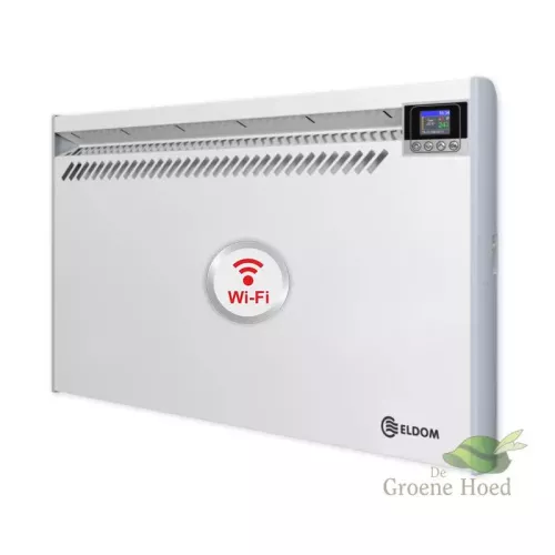 ELDOM Extra Life Elektronische paneel convector 1,0 kW met wifi