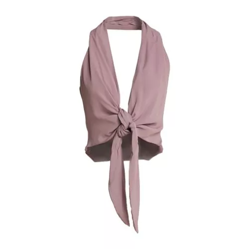 Federica Tosi Women Mauve Top Acetate, Silk
