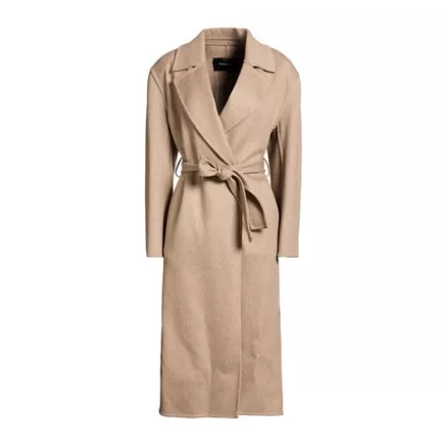 Fabiana Filippi 8 Women Beige Coat Cashmere