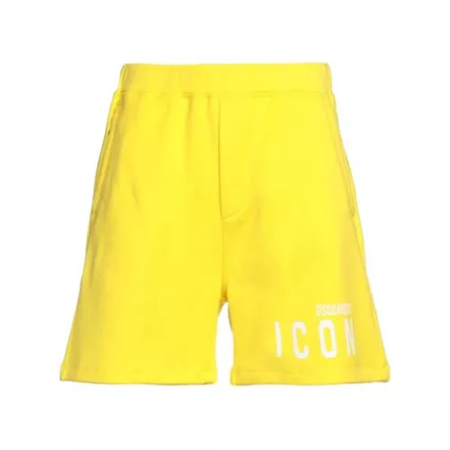 Dsquared2 Man Yellow Shorts & Bermuda Shorts Cotton