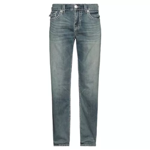 True Religion Man Blue Jeans Cotton, Polyester, Elastane