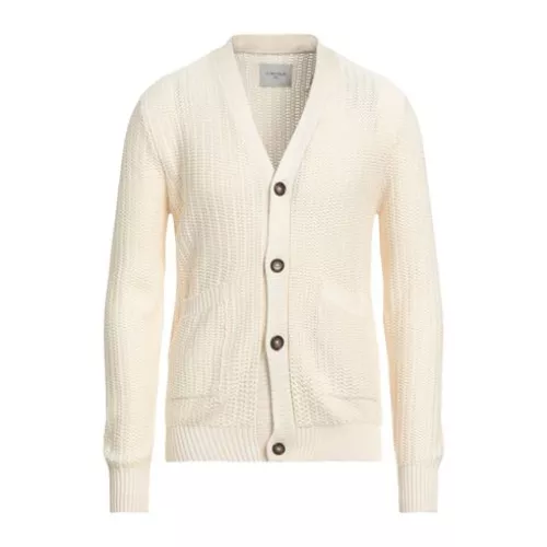 Circolo 1901 L Man Ivory Cardigan Cotton