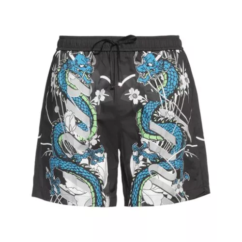 Amiri Man Black Shorts & Bermuda Shorts Cotton