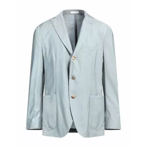 Boglioli 40 Man Light grey Blazer Virgin Wool, Lyocell, Elastane