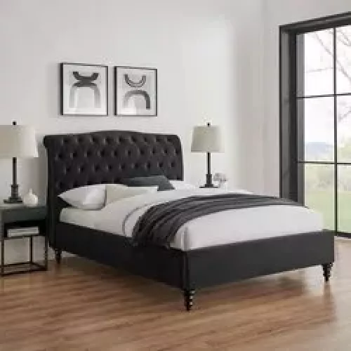 Limelight Single Rosa Black Bed, Black