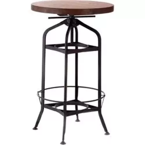 Premier Housewares New Foundry Bar Table - Walnut, Brown