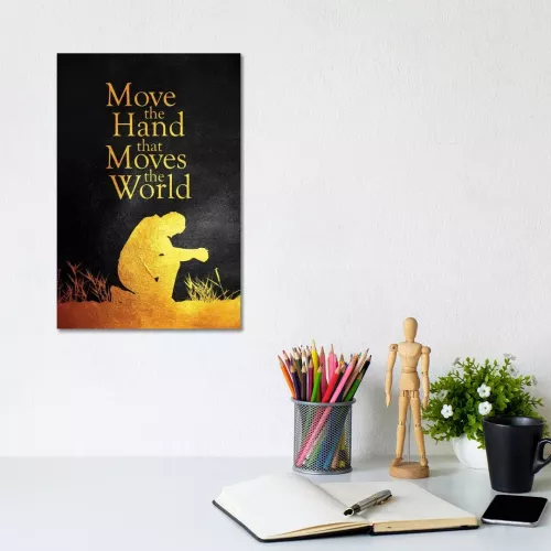 Just Pray 1 Piece Wrapped Canvas Wall Art