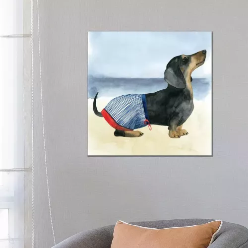 Hot Dog IV by Grace Popp - Wrapped Canvas Painting