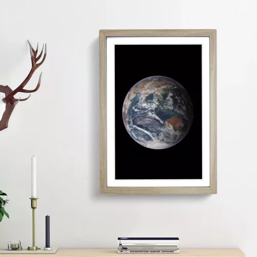 Eastern Hemisphere of Earth - Picture Frame Photograph Print