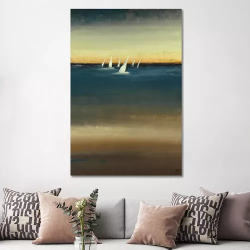Water's Edge I by Lisa Ridgers - Wrapped Canvas Print