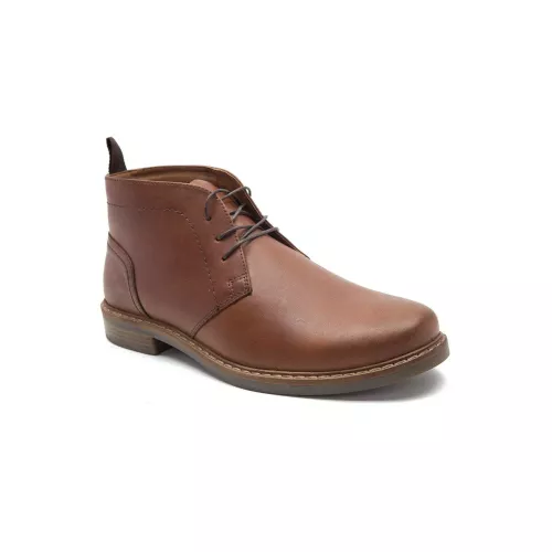 Thomas Crick Men's 'Dallas' Desert Chukka Leather Ankle Boots in Brown | Size: 7
