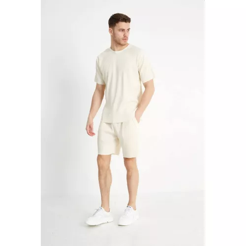 Jameson Carter Men's Renoir T-shirt in Cream | Size: Medium