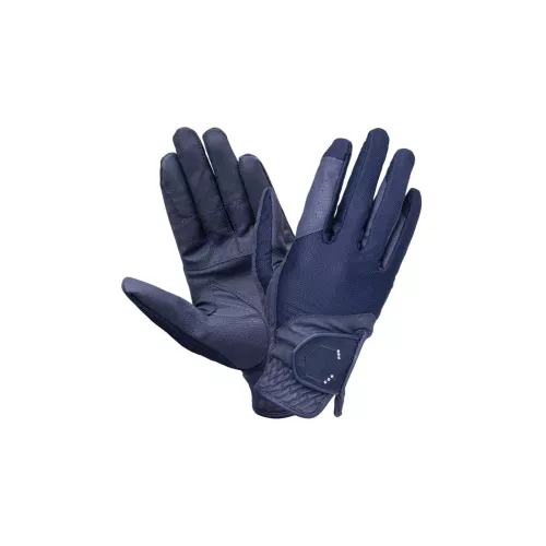Coldstream Men's Blakelaw Diamante Riding Gloves in Navy | Size: Large