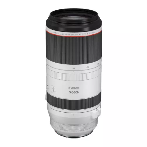 CANON RF 100-500 mm f/4.5-7.1L IS USM Telephoto Zoom Lens, White