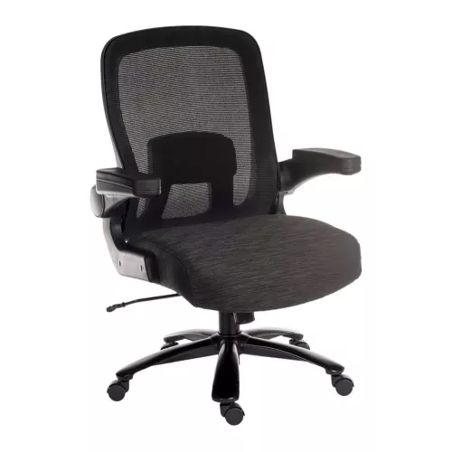 TEKNIK Hercules Extreme Heavy Duty Fabric & Mesh Chair - Black