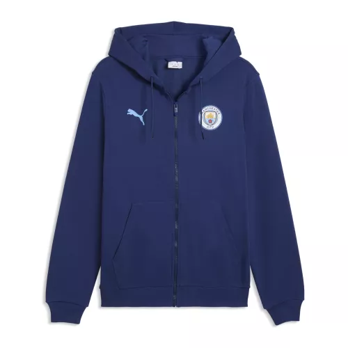 Manchester City ftblCulture Hooded Jacket Men in Blue | Size Medium