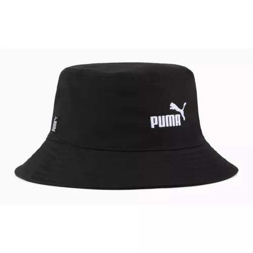 PUMA Essentials No.1 Logo Bucket Hat in Black | Size Medium