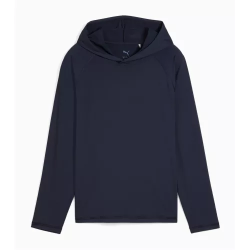 PUMA You-V Golf Hoodie Youth, Dark Blue, size 11-12 Youth, Clothing