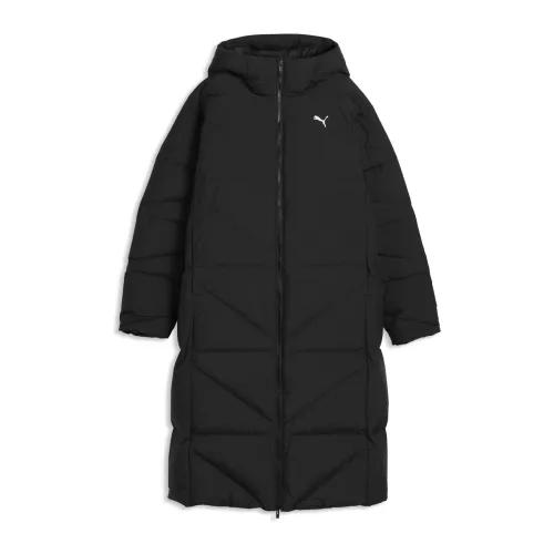 PUMA Hooded Down Puffer Coat Women in Black | Size 2XS