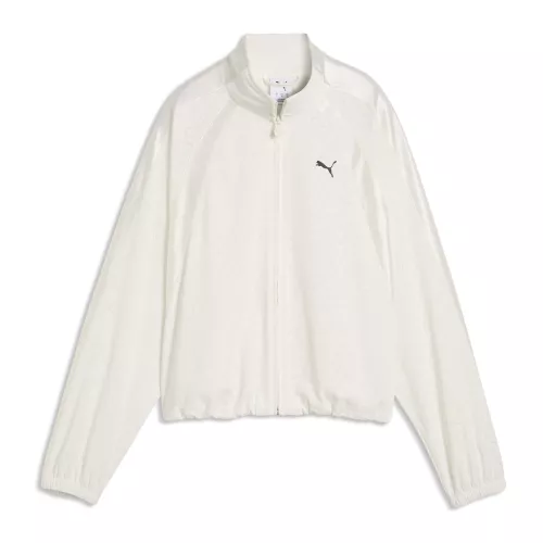 PUMA Lace Pack T7 Relaxed Track Jacket Women in White | Size Small