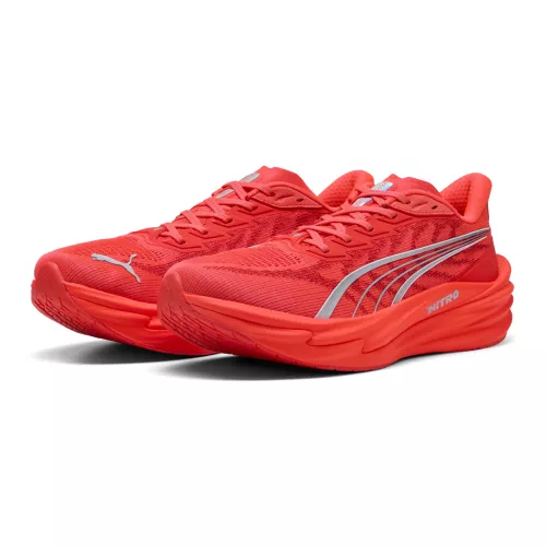 PUMA Deviate NITRO 4 Running Shoes Men in Red | Size 10