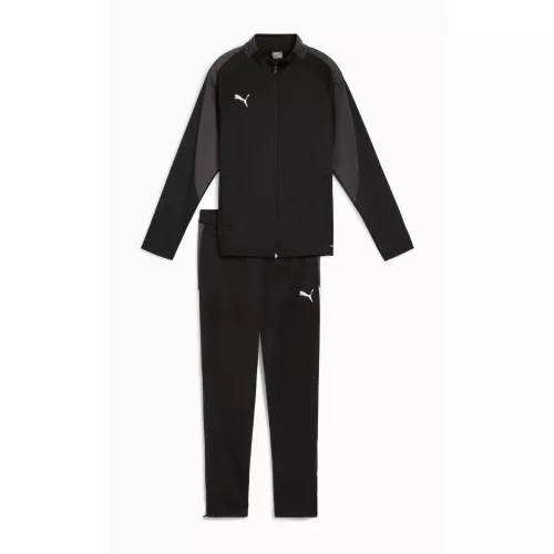 PUMA Individualliga Tracksuit Youth, Black/White/Shadow Grey, size 7-8 Youth, Clothing