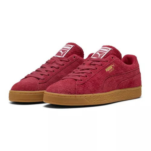 PUMA Suede Forever Sneakers Unisex in Red (Red Rhythm/Gum) | Size 3.5