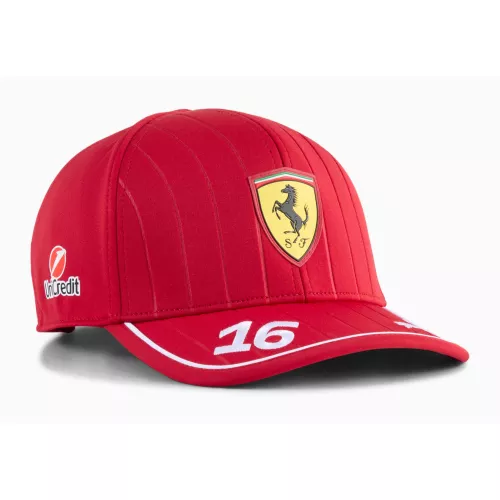 PUMA Scuderia Ferrari Hp Leclerc Baseball Cap, Dark Cherry