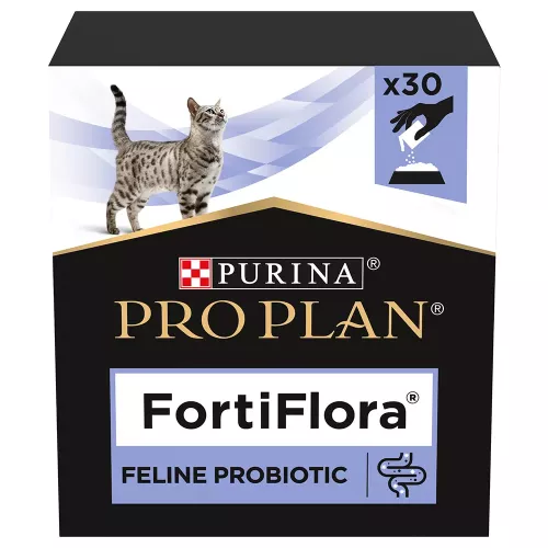 60x1g Fortiflora Purina Pro Plan Feline Probiotic Supplement For Cats