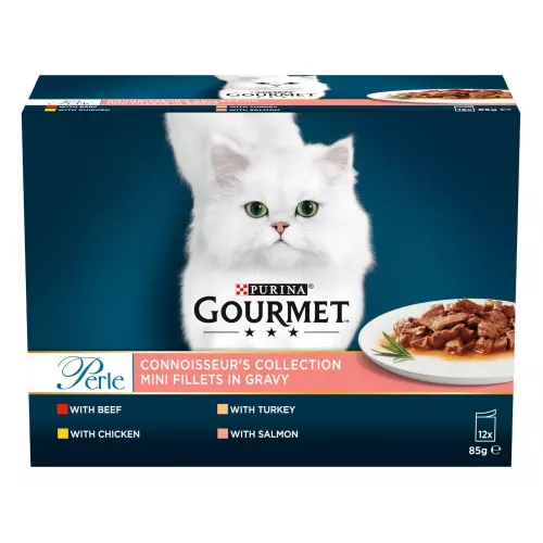 12x85g Connoisseur's Collection in Gravy Gourmet Perle Wet Cat Food