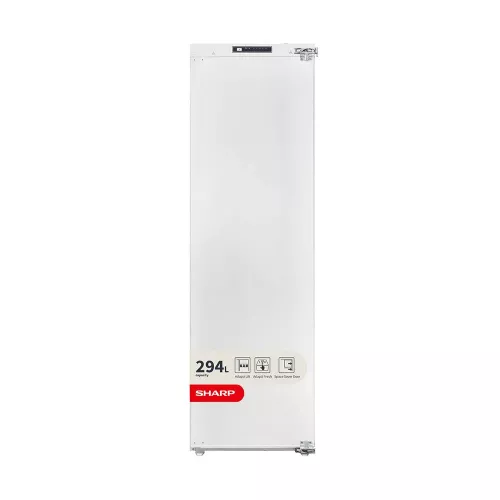 SHARP SJ-LE300E00X-EN Integrated Tall Fridge - Fixed Hinge, White