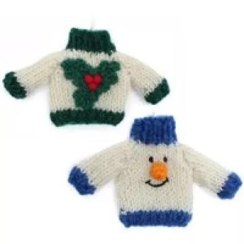 Christmas Jumper Hanging Decoration by Amica, Holly