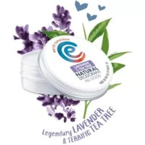 Earth Conscious Natural Deodorant Tin - Lavender & Tea Tree