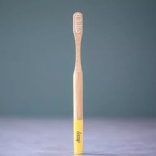 &Keep Bamboo Toothbrush - Yellow | Bamboo Eco-Friendly Toothbrushes