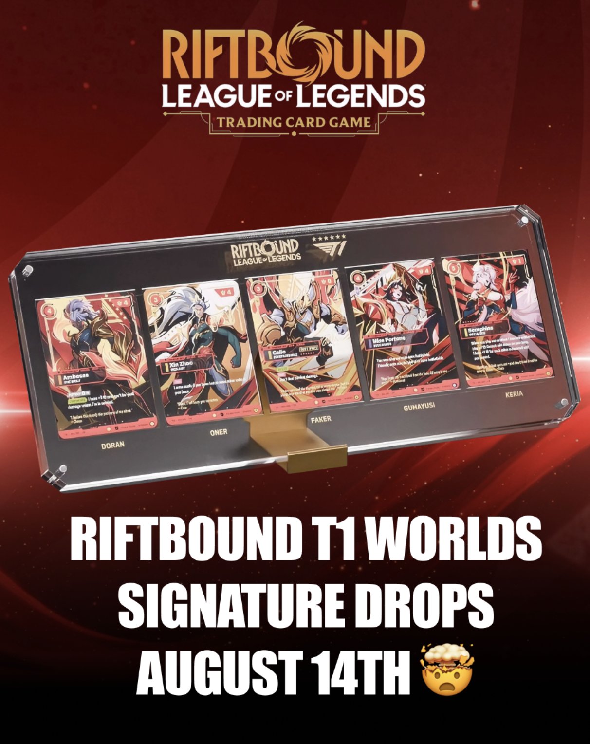 Gacha Pull Announces Riftbound T1 Signature Fulfillment on Aug 14 - Abstract blockchain breaking news