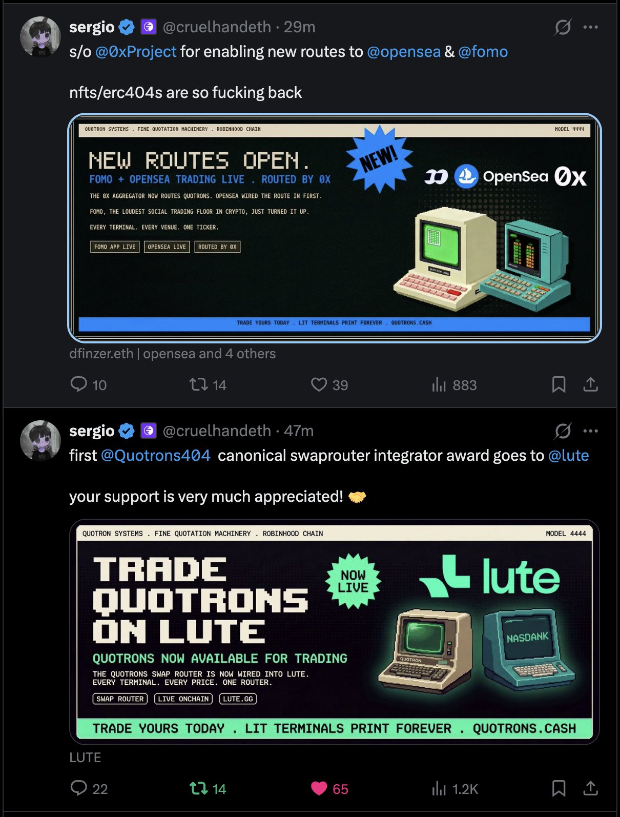 Lute Opens New Trading Routes to OpenSea and Fomo on Abstract Chain - Abstract blockchain breaking news