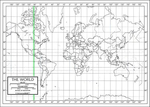 Globe map Globe map