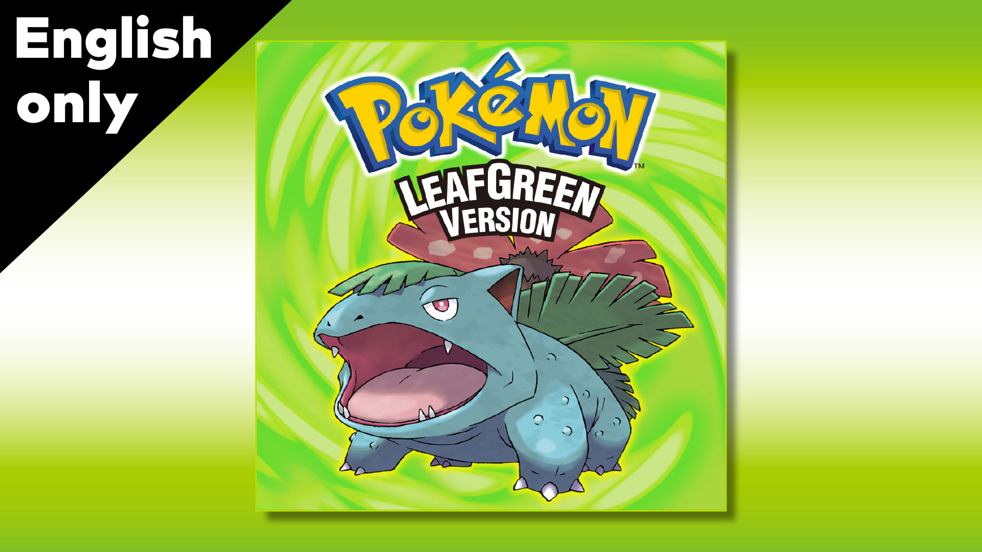 (English) Pokémon LeafGreen Version cover